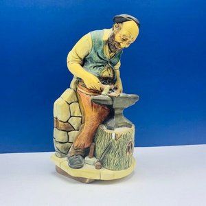 Chalkware figurine England Naturecraft Blacksmith